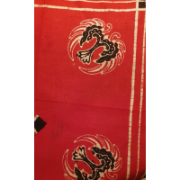 Rode stoffen batik servetten